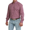 Cinch Mens Geometric Print Shirt Purple - MTW1106110-PUR