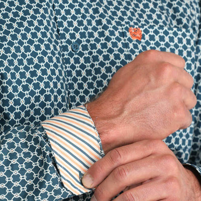 Cinch Mens Geometric Print Shirt