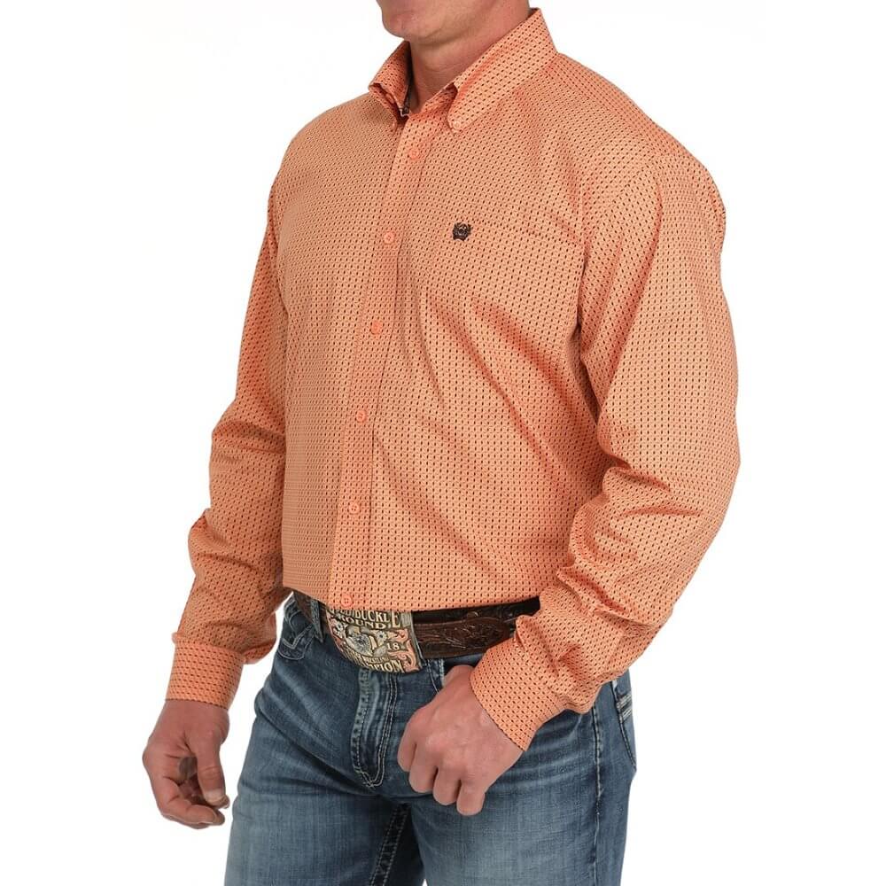 Cinch Mens Geometric Print Western Shirt