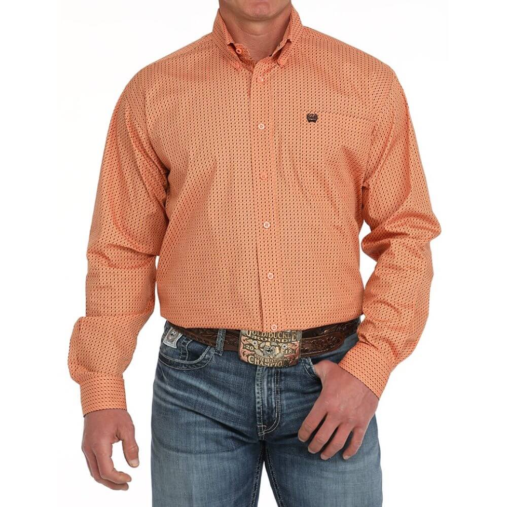 Cinch Mens Geometric Print Western Shirt