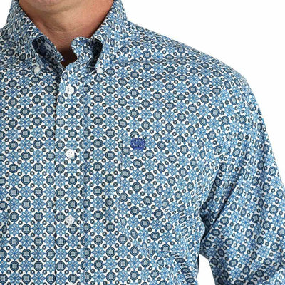 Cinch Mens Geometric Print Western Shirt