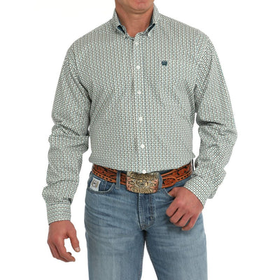 Cinch Mens Geometric Print Western Shirt