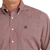 Cinch Mens Geometric Red Western Shirt