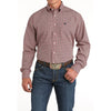 Cinch Mens Geometric Red Western Shirt