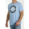 Cinch Mens Graphic Light Blue T-Shirt