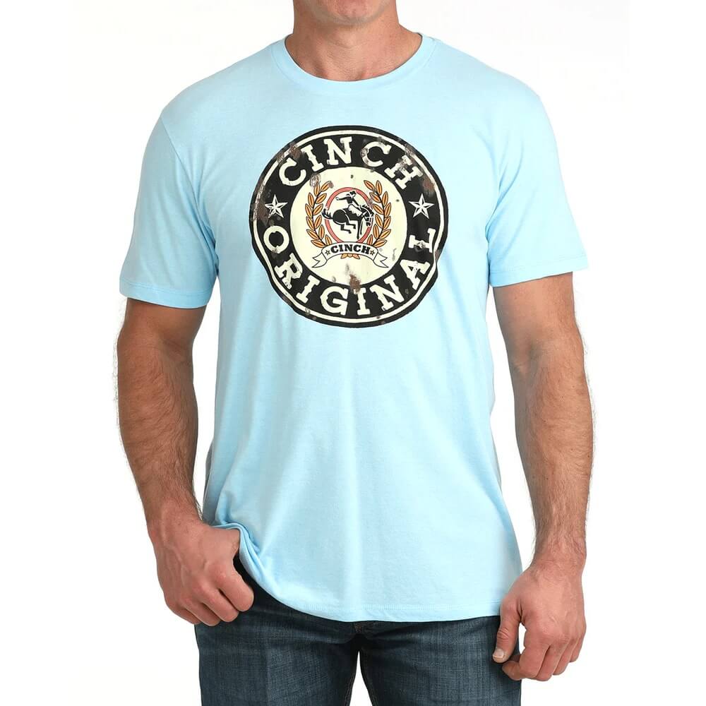 Cinch Mens Graphic T-Shirt Blue - MTT1690714-BLU
