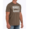 Cinch Mens Graphic T-Shirt Brown - MTT1690675-BRN