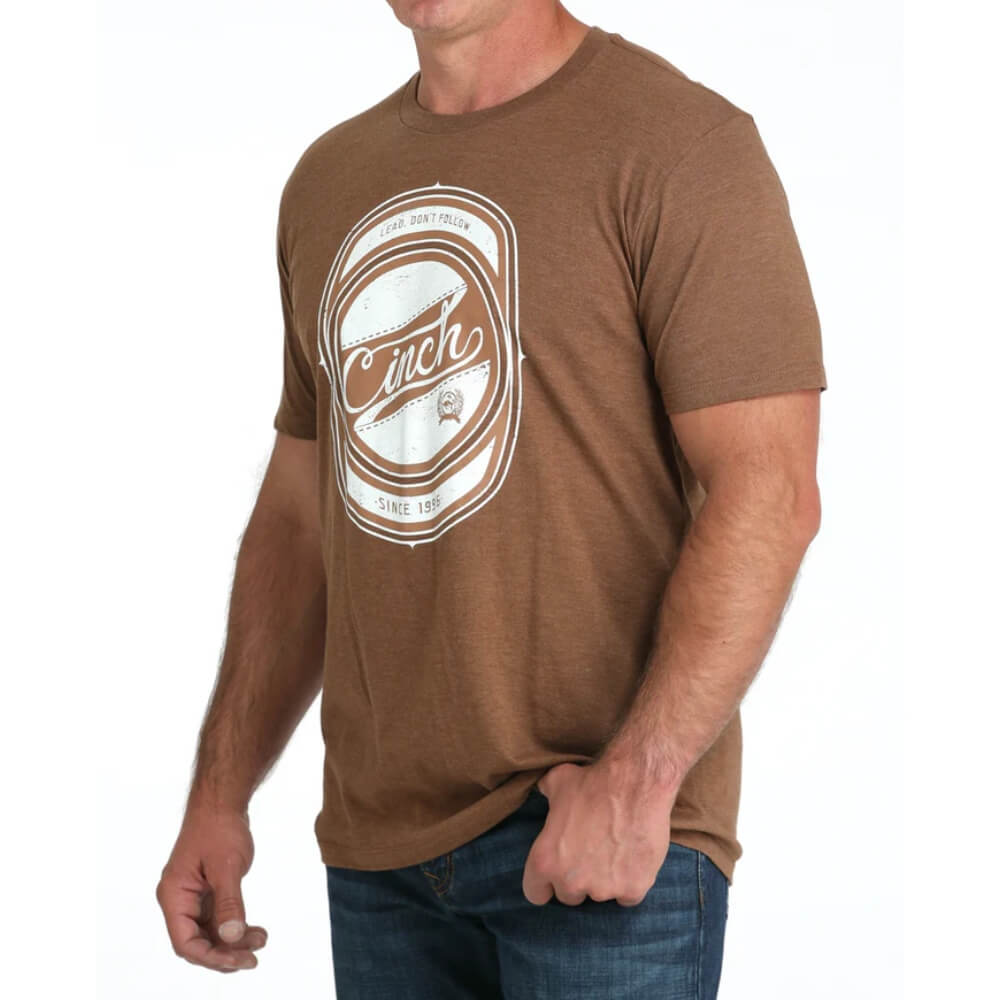 Cinch Mens Graphic T-Shirt Brown - MTT1690694-BRN