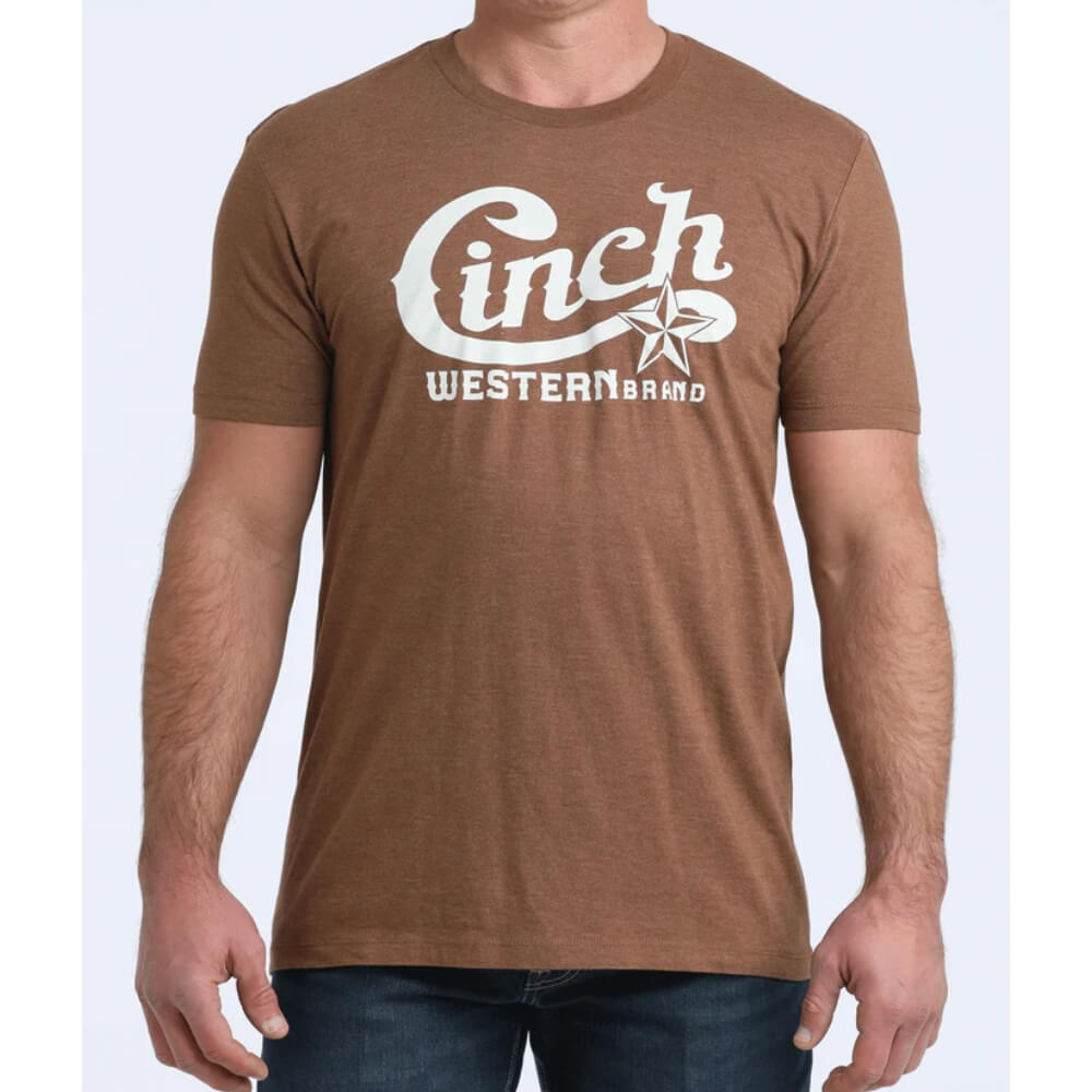 Cinch Mens Graphic T-Shirt Brown - MTT1690706-BRN