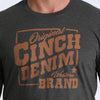 Cinch Mens Graphic T-Shirt Charcoal - MTT1690707-CHR
