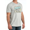 Cinch Mens Graphic T-Shirt Grey - MTT1690715-GRY