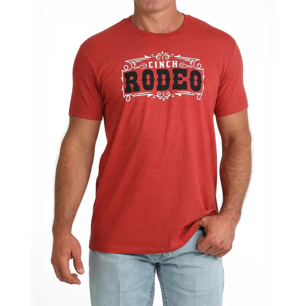 Cinch Mens Graphic T-Shirt Red - MTT1690724-RED