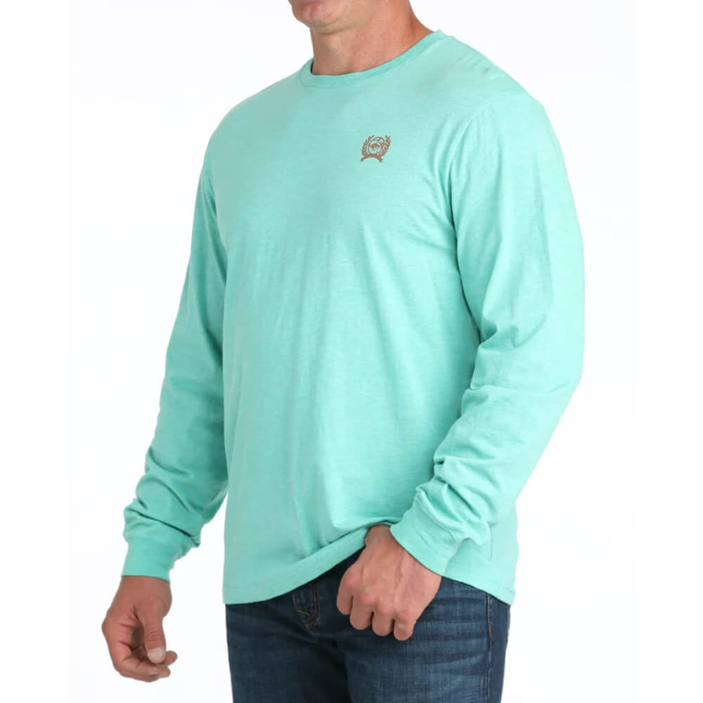 Cinch Mens Graphic T-Shirt Turquoise - MTK1721019-TUR