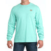 Cinch Mens Graphic T-Shirt Turquoise - MTK1721019-TUR