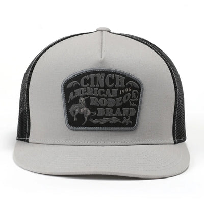 Cinch Mens Grey Trucker Cap