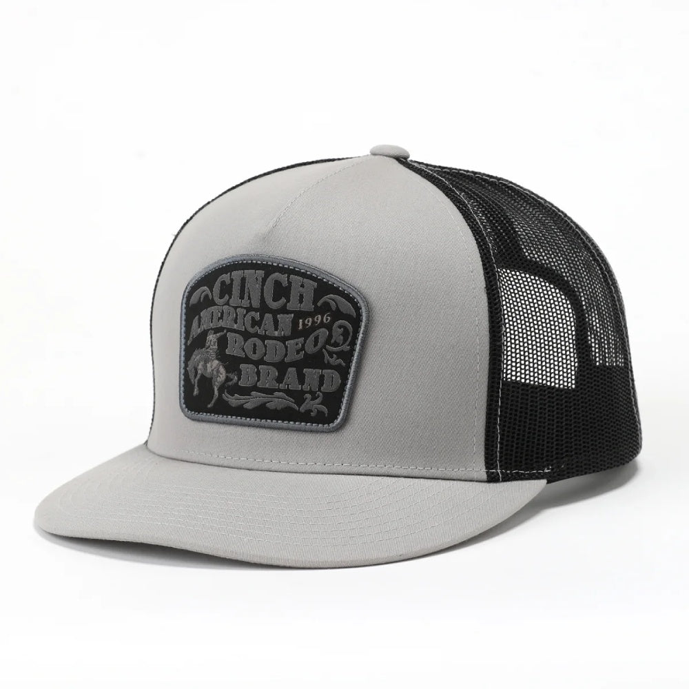 Cinch Mens Grey Trucker Cap