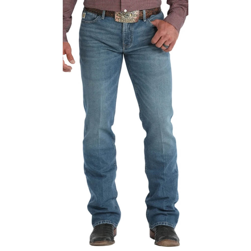 Cinch Mens Ian Slim Fit Jeans Medium Stonewash - MB33936001-IND