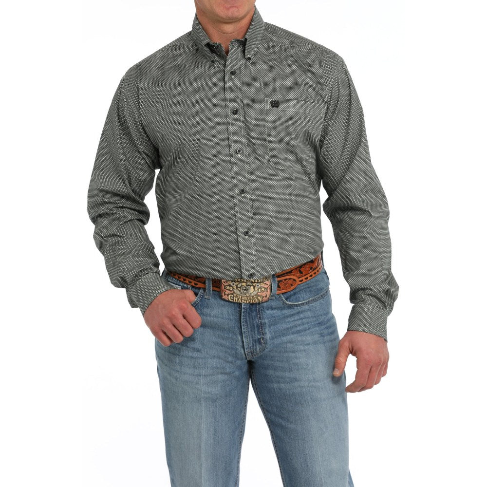 Cinch Mens Lime Western Shirt