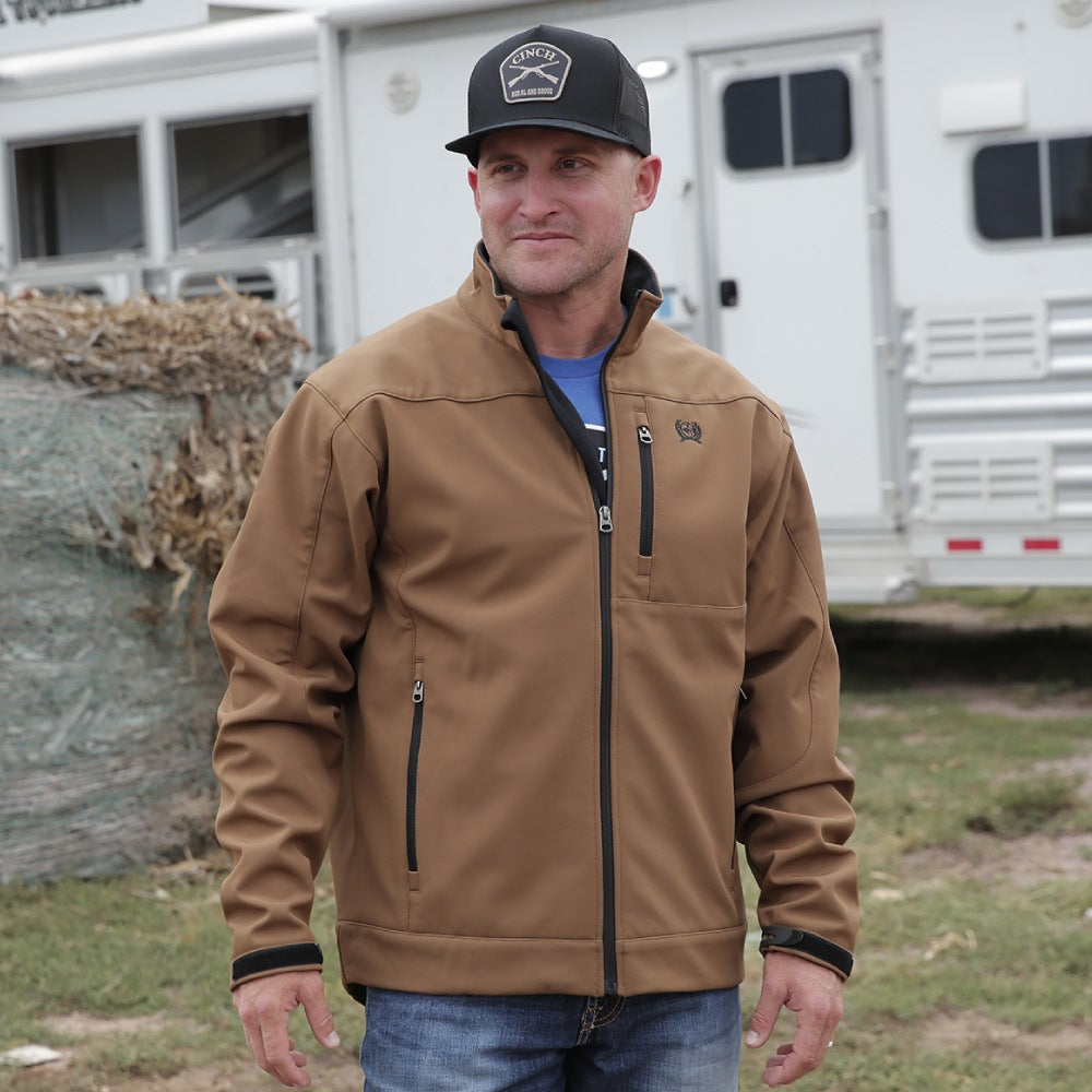 Cinch Mens Logo Sleeve Bonded Jacket