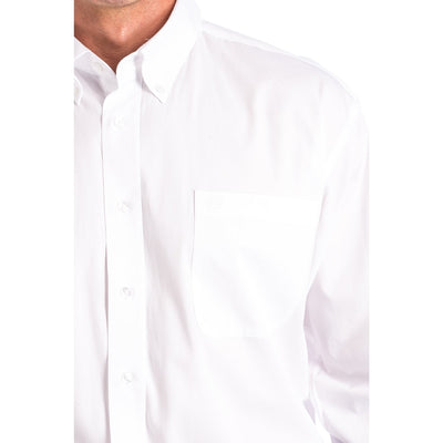 Cinch Mens Long Sleeve Button Down Solid Western Shirt White - MT10320020-WHT