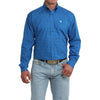 Cinch Mens Long Sleeve Classic Fit Shirt Royal Blue - MTW1106122-ROY