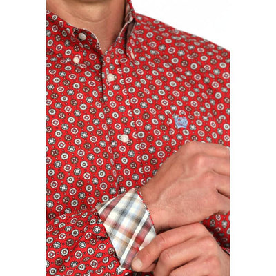 Cinch Mens Geometric Print Shirt