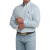 Cinch Mens Long Sleeve Western Shirt Light Blue - MTW1106124-LTB