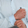 Cinch Mens Long Sleeve Western Shirt Light Blue - MTW1106124-LTB