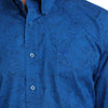 Cinch Mens Long Sleeve Western Shirt Royal Blue - MTW1106121-ROY