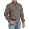 Cinch Mens Medallion Print Black Shirt