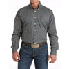 Cinch Mens Medallion Print Navy Shirt