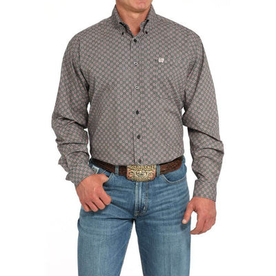Cinch Mens Medallion Print Western Shirt