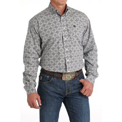 Cinch Mens Medallion Print Western Shirt