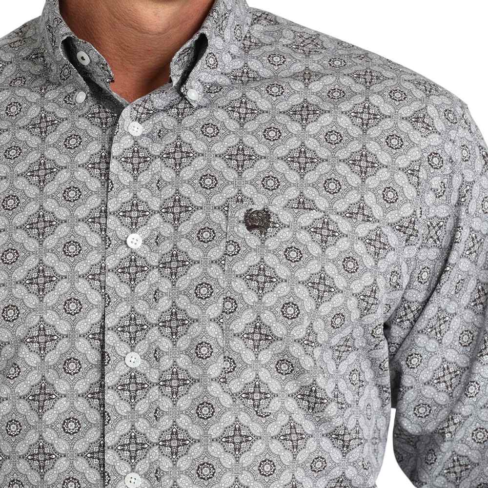 Cinch Mens Medallion Print Western Shirt