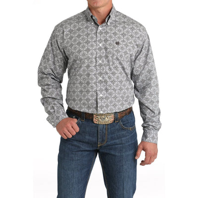 Cinch Mens Medallion Print Western Shirt