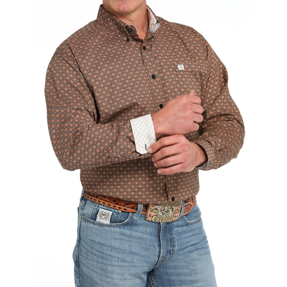 Cinch Mens Medallion Print Western Shirt