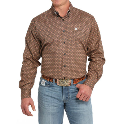 Cinch Mens Medallion Print Western Shirt