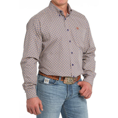 Cinch Mens Medallion Print Western Shirt