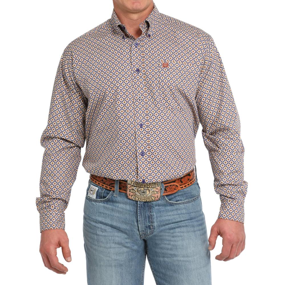 Cinch Mens Medallion Print Western Shirt