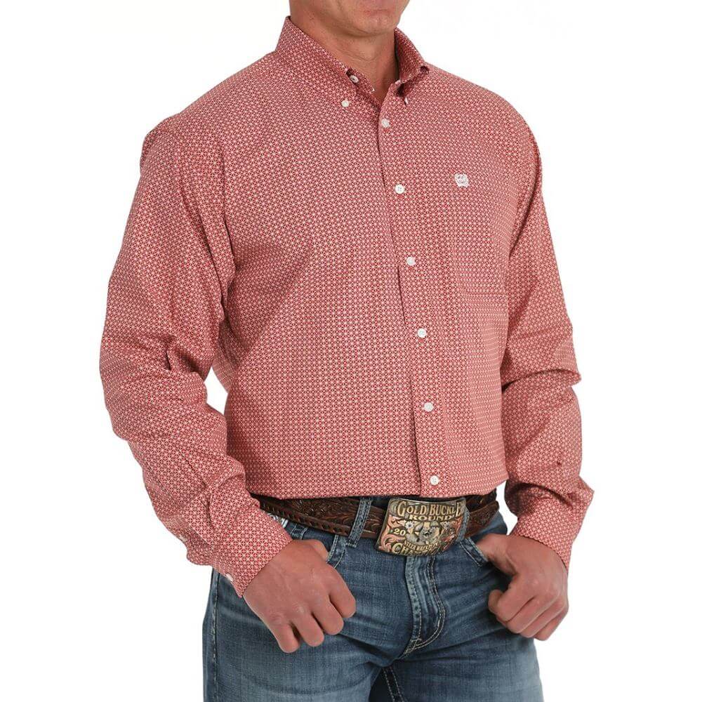 Cinch Mens Medallion Print Western Shirt