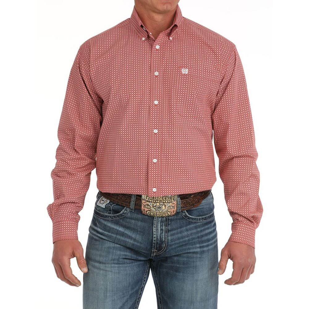 Cinch Mens Medallion Print Western Shirt