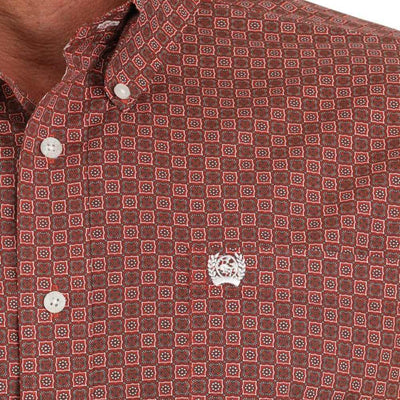 Cinch Mens Medallion Print Western Shirt