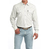 Cinch Mens Modern Fit Snap Front Western Shirt White - MTW1301094-WHT