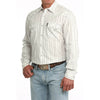 Cinch Mens Modern Fit Snap Front Western Shirt White - MTW1301094-WHT