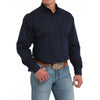 Cinch Mens Navy Cattle Print Shirt