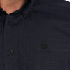 Cinch Mens Navy Cattle Print Shirt