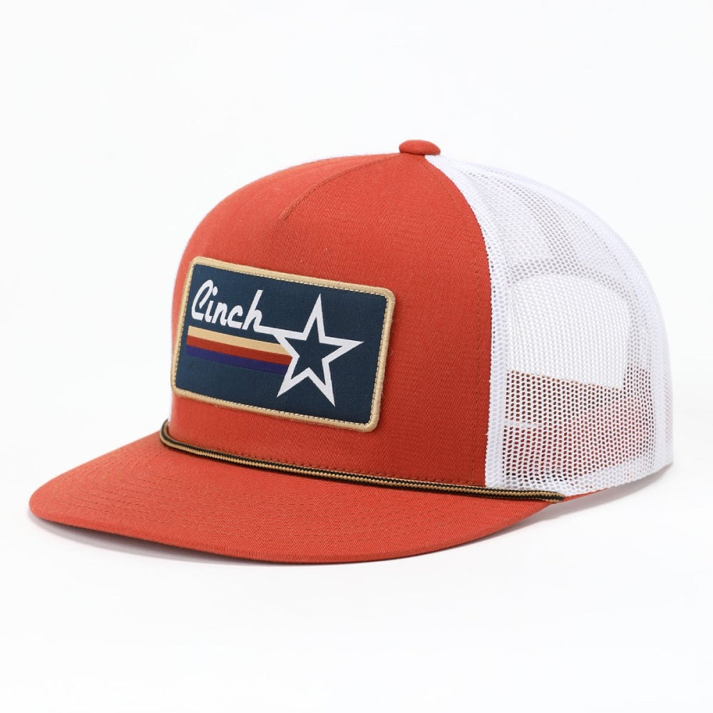 Cinch Mens Orange Cap