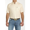 Cinch Mens Peach Short Sleeve Shirt