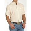 Cinch Mens Peach Short Sleeve Shirt