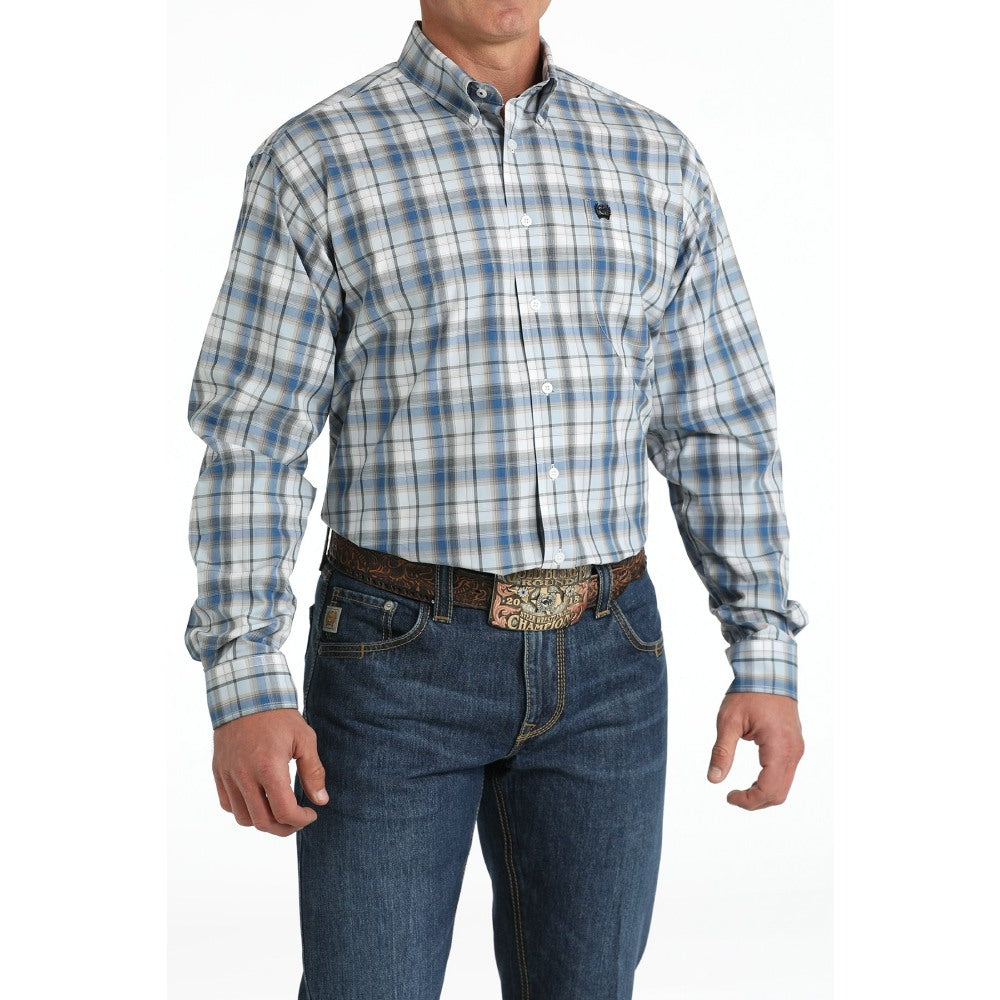 Cinch Mens Plaid Western Shirt 